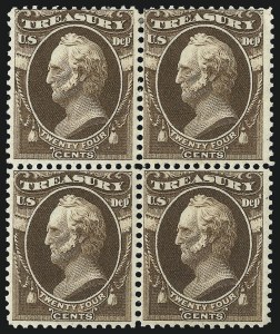 Sale 1085, Lot 4129, Treasury Department (Scott O72-O82)