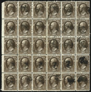 Sale 1085, Lot 4133, Treasury Department (Scott O72-O82)