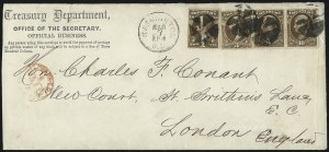 Sale 1085, Lot 4141, Treasury Department (Scott O72-O82)