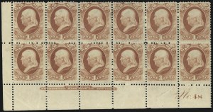 Sale 1085, Lot 4148, War Department (Scott O83-O93)