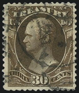 Sale 1085, Lot 4206, 1875 American Bank Note Co. Printing on Soft Paper (Scott O94-O117)