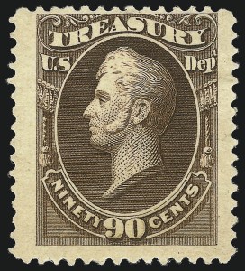 Sale 1085, Lot 4207, 1875 American Bank Note Co. Printing on Soft Paper (Scott O94-O117)