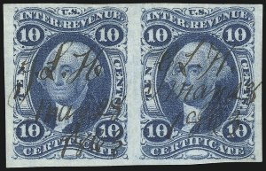Sale 1089, Lot 220, First Issue Imperforate, 1c-$1.90