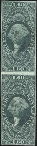 Sale 1089, Lot 238, First Issue Imperforate, 1c-$1.90
