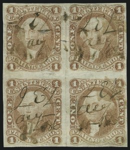 Sale 1089, Lot 319, First Issue Blocks and Record-Size Multiples, Imperforate, 1c-60c