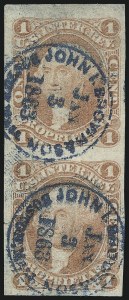 Sale 1089, Lot 320, First Issue Blocks and Record-Size Multiples, Imperforate, 1c-60c