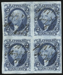 Sale 1089, Lot 322, First Issue Blocks and Record-Size Multiples, Imperforate, 1c-60c