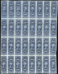 Sale 1089, Lot 344, First Issue Blocks and Record-Size Multiples, Imperforate, 1c-60c