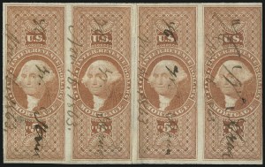 Sale 1089, Lot 372, First Issue Blocks and Record-Size Multiples, Imperforate, $1.00-$200.00