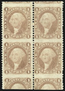 Sale 1089, Lot 387, First Issue Blocks and Record-Size Multiples, Part Perforated