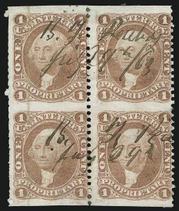 Sale 1089, Lot 389, First Issue Blocks and Record-Size Multiples, Part Perforated