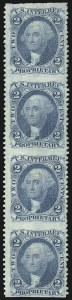 Sale 1089, Lot 391, First Issue Blocks and Record-Size Multiples, Part Perforated