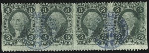 Sale 1089, Lot 392, First Issue Blocks and Record-Size Multiples, Part Perforated