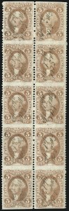 Sale 1089, Lot 397, First Issue Blocks and Record-Size Multiples, Part Perforated
