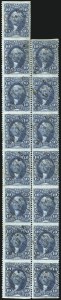 Sale 1089, Lot 402, First Issue Blocks and Record-Size Multiples, Part Perforated