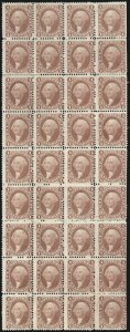 Sale 1089, Lot 417, First Issue Blocks and Record-Size Multiples, Perforated