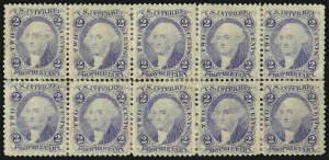 Sale 1089, Lot 420, First Issue Blocks and Record-Size Multiples, Perforated