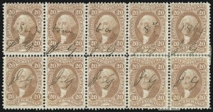 Sale 1089, Lot 428, First Issue Blocks and Record-Size Multiples, Perforated
