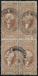 Sale 1089, Lot 430, First Issue Blocks and Record-Size Multiples, Perforated