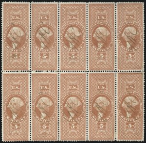 Sale 1089, Lot 437, First Issue Blocks and Record-Size Multiples, Perforated