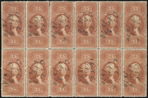 Sale 1089, Lot 449, First Issue Blocks and Record-Size Multiples, Perforated