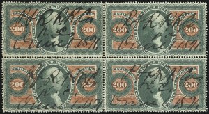 Sale 1089, Lot 452, First Issue Blocks and Record-Size Multiples, Perforated