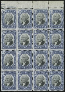 Sale 1089, Lot 495, Second Issue Blocks and Largest Recorded Multiples