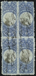Sale 1089, Lot 496, Second Issue Blocks and Largest Recorded Multiples