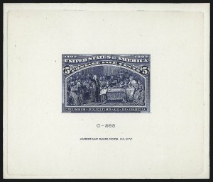 Sale 1090, Lot 1037, Essays & Proofs, 1847 Issue thru 20th Century