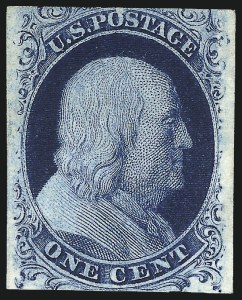 Sale 1090, Lot 1129, 1851-56 Issue (Scott 6-17)