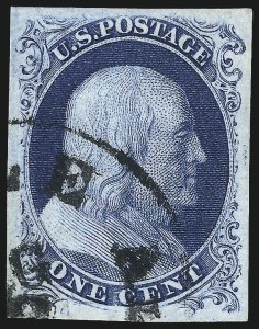 Sale 1090, Lot 1133, 1851-56 Issue (Scott 6-17)