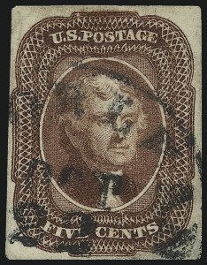 Sale 1090, Lot 1139, 1851-56 Issue (Scott 6-17)