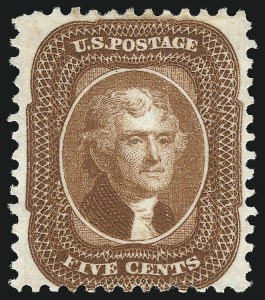 Sale 1090, Lot 1182, 1875 Reprint of 1857-60 Issue (Scott 40-47)