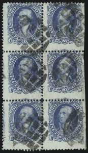 Sale 1090, Lot 1204, 1861-66 Issue (Scott 56-78)