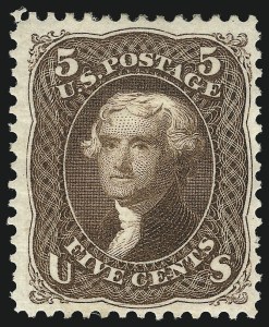 Sale 1090, Lot 1246, 1875 Re-Issue of 1861-66 Issue (Scott 102-111)