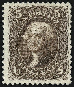 Sale 1090, Lot 1247, 1875 Re-Issue of 1861-66 Issue (Scott 102-111)