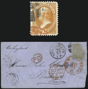 Sale 1090, Lot 1303, 1870-71 National Bank Note Co. Issues (Scott 134-155)