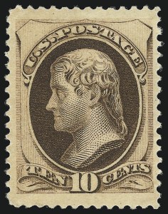 Sale 1090, Lot 1345, 1873-83 Continental & American Bank Note Co. Issues (Scott 156-218)