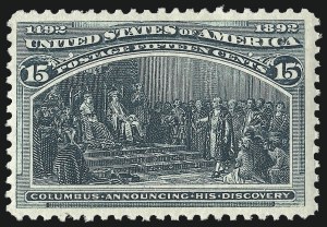 Sale 1090, Lot 1392, 1893 Columbian Issue (Scott 230-245)