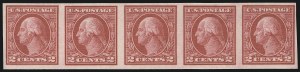 Sale 1090, Lot 1526, 1912-15 Washington-Franklin Issues (Scott 405-461)
