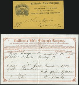 Sale 1090, Lot 1838, Telegraph Covers