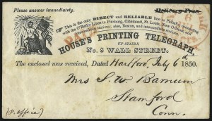 Sale 1090, Lot 1844, Telegraph Covers