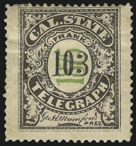 Sale 1090, Lot 1867, Telegraph Company Stamps