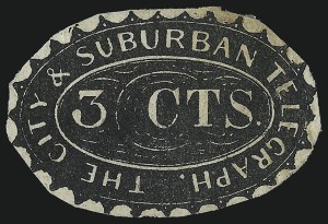 Sale 1090, Lot 1870, Telegraph Company Stamps