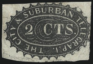 Sale 1090, Lot 1871, Telegraph Company Stamps