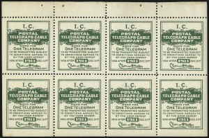 Sale 1090, Lot 1919, Telegraph Company Stamps, cont.