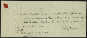 Sale 1090, Lot 1980, Other Signatures and Free Franks