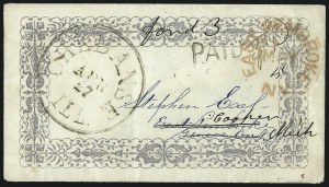 Sale 1090, Lot 2038, Stampless Markings and Postal History by State
