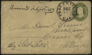 Sale 1090, Lot 2053, Fur Trade, Territorial, Western Mails & Expresses