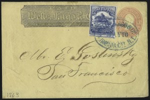 Sale 1090, Lot 2072, Fur Trade, Territorial, Western Mails & Expresses